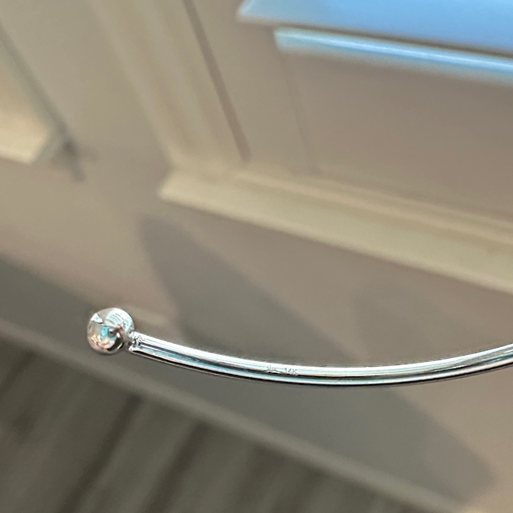 Diamond Bangle Bracelet 14kw - Picture 6 of 8
